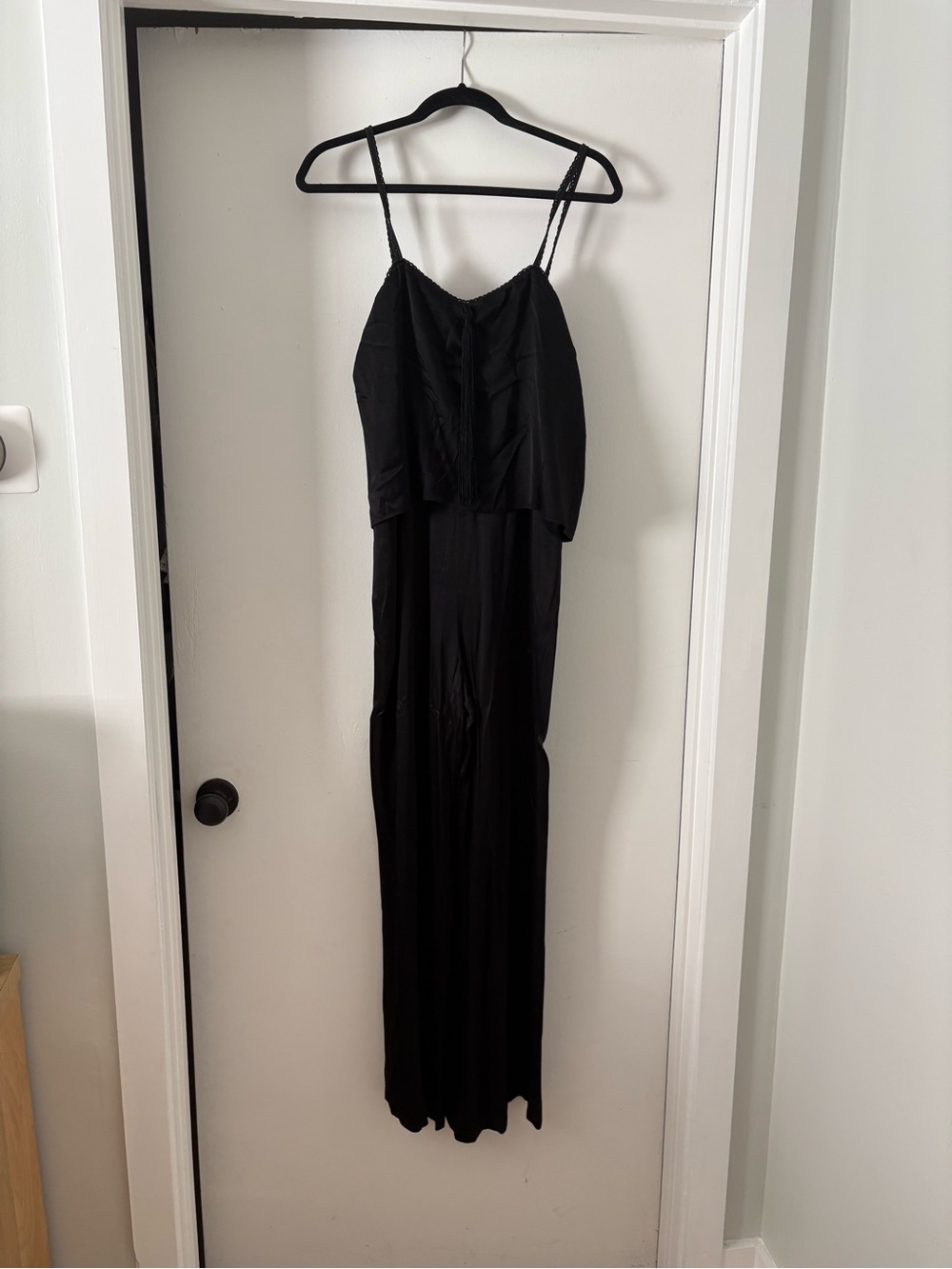 Black Spaghetti Strap Maxi jumpsuit